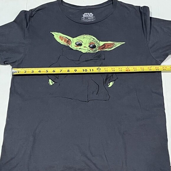 Mad Engine Star Wars Mandalorian The Child Grogu Sketch Shirt Size Large - Picture 11 of 12